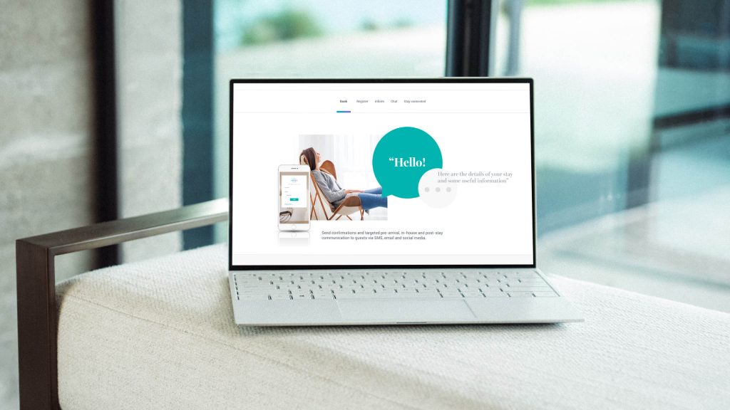 Website mockup showing good user interface design