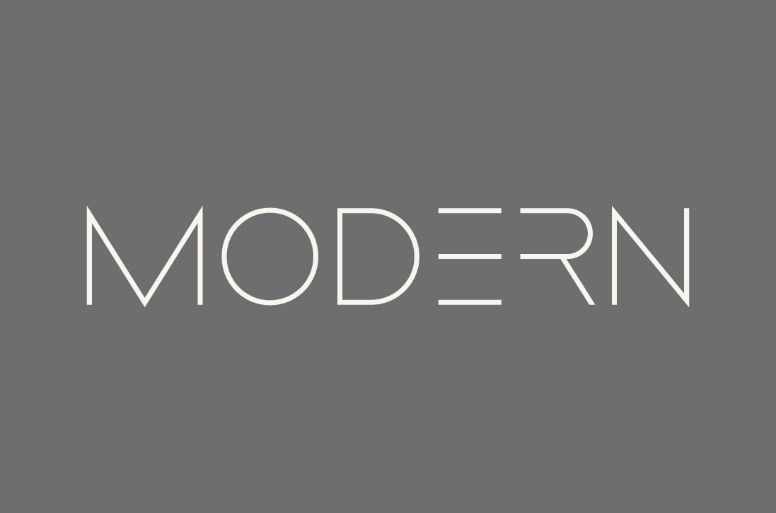 Modern typeface