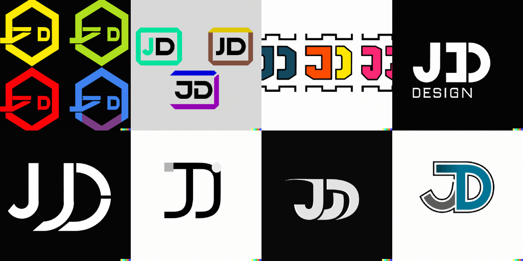 Examples of a wordmark logo using DALL-E 2
