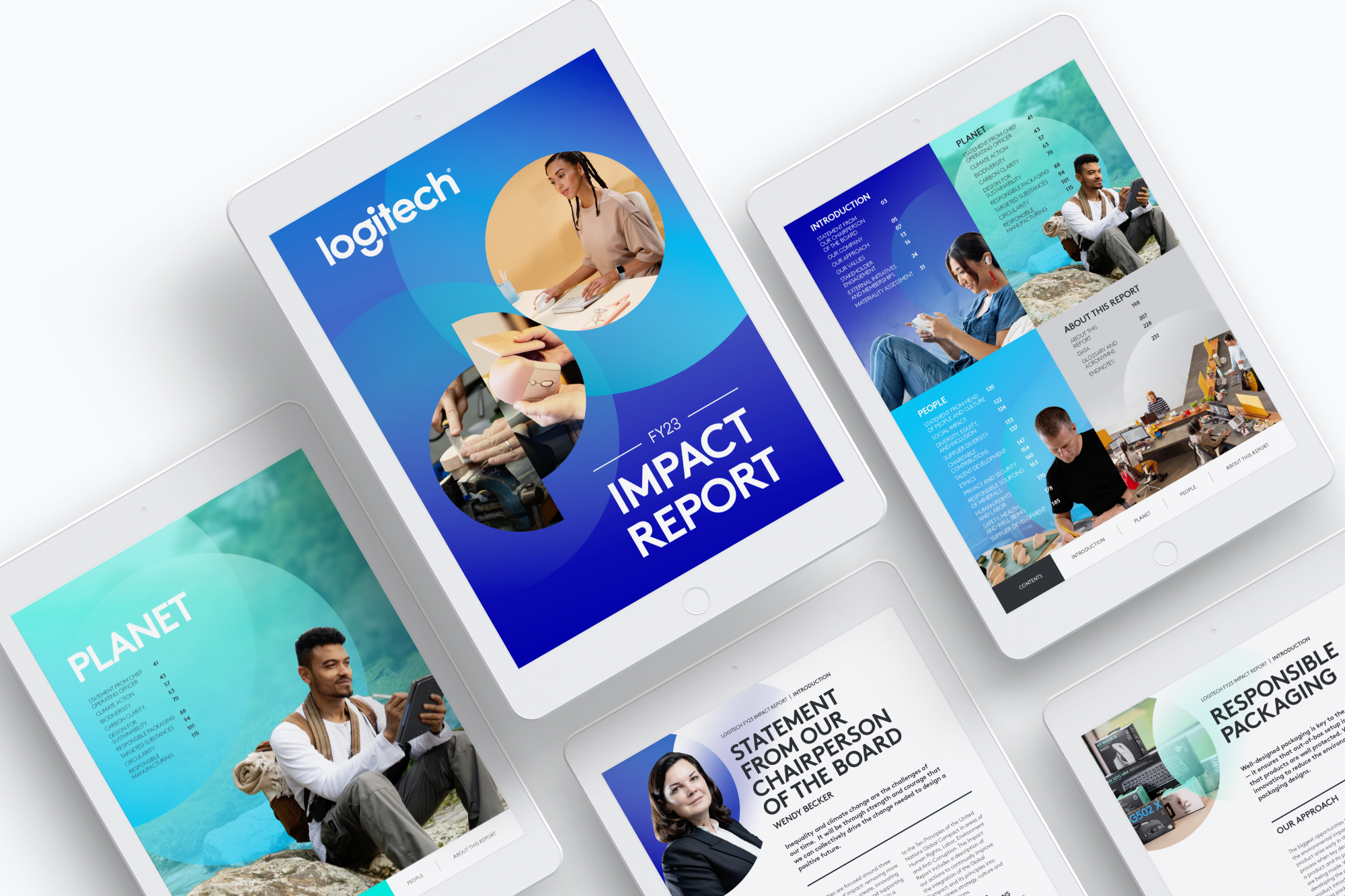 Logitech Impact report on digital tablet screens