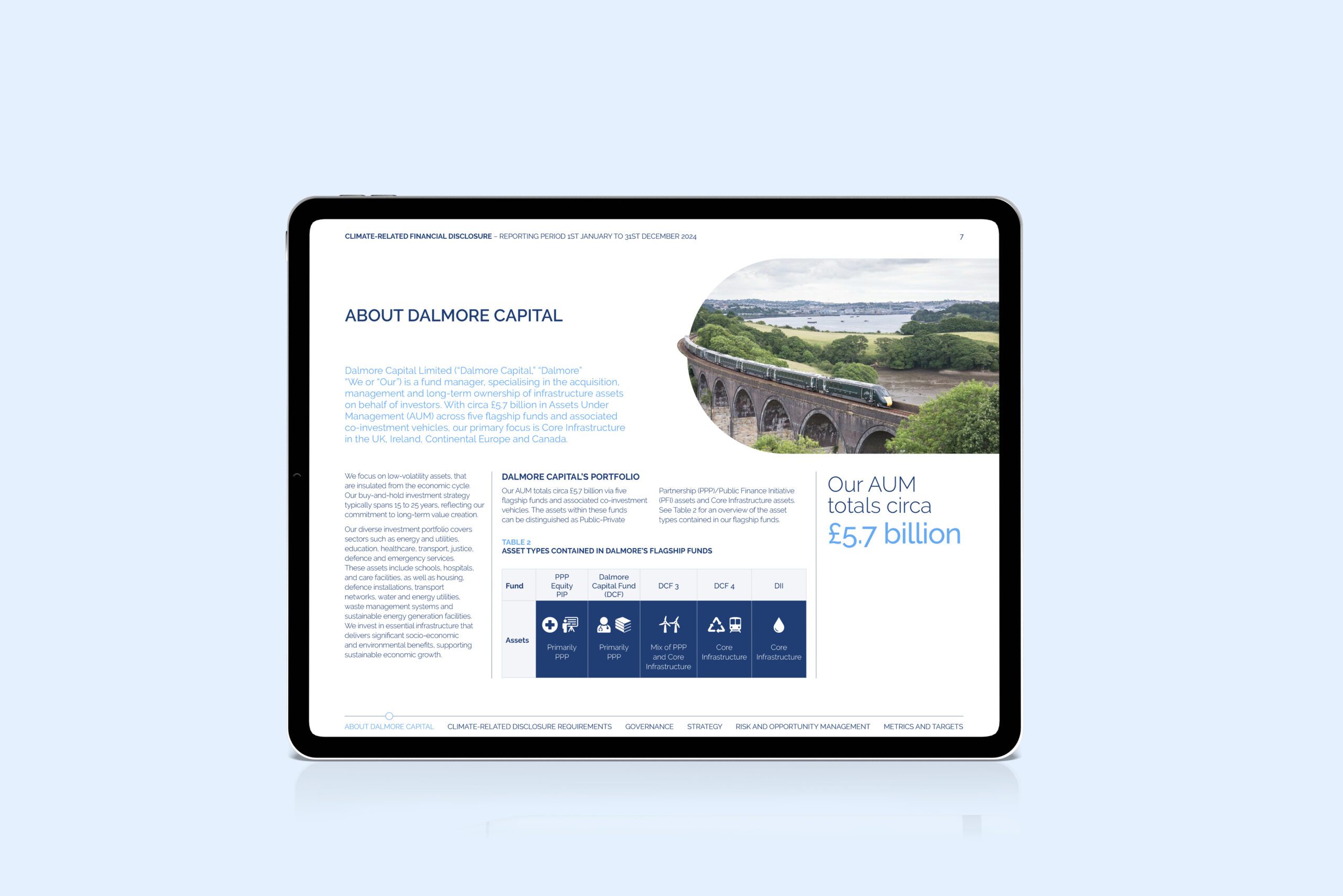 Dalmore TCFD - ipad mockup 2